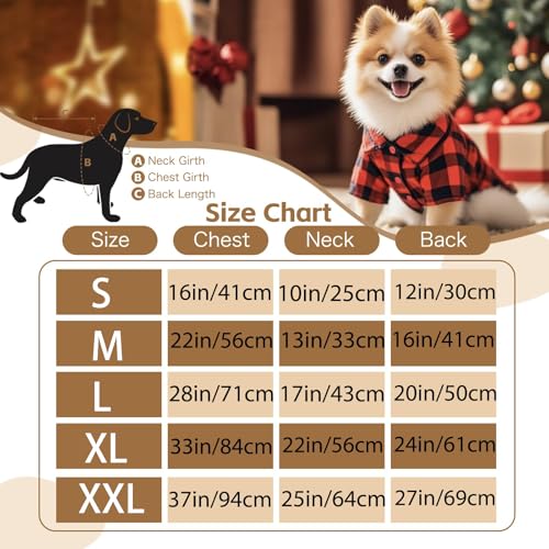 Disfraz Navideño para Perro Rojo Talla L miniatura 4