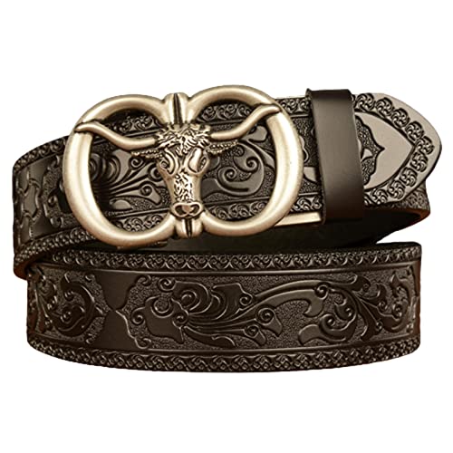 Ceinture à cliquet homme en cuir noir idéale pour le bureau et sorties