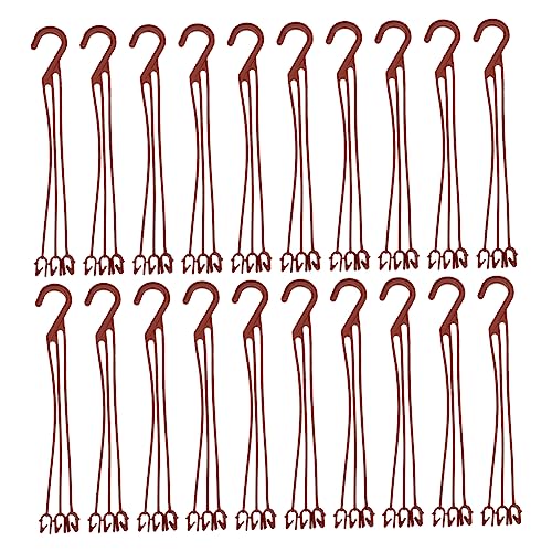 LABRIMP 50pcs Plastic Hanging Hooks for Flower Pots Durable Plant