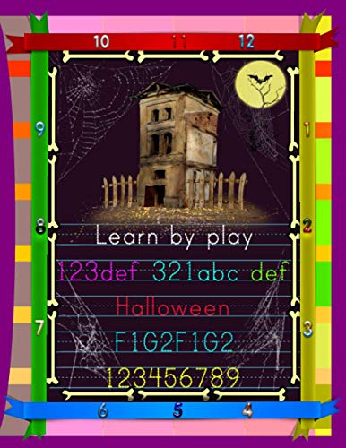 Halloween Prek Gifts ABC Workbook: Halloween Exercise Book for Prek.Halloween Learning Grade 7.Halloween Workbook Prek to K.Alphabet Kindergarten ... ABC Workbook Age 2.Halloween ABC Boook