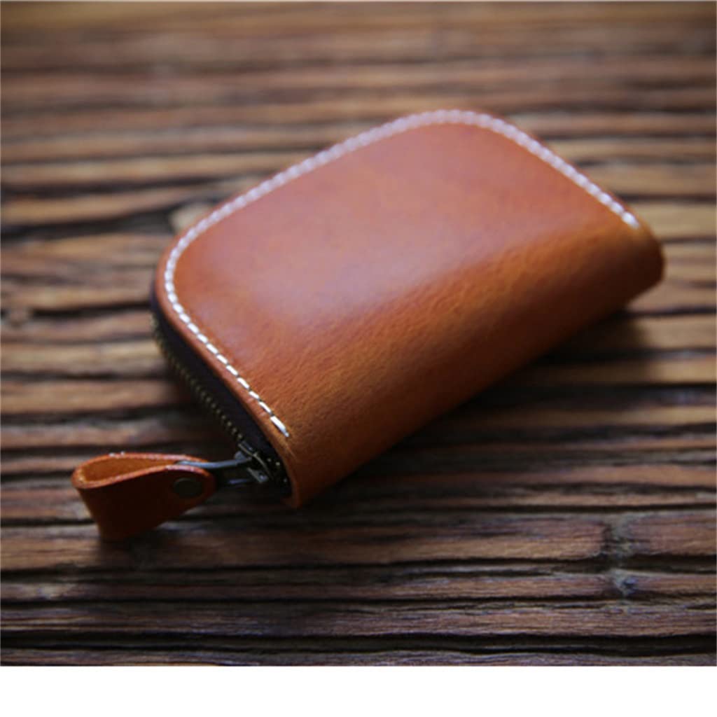 Handgefertigte Retro Leder Schlüsseltasche Herren Große Kapazität Aufbewahrung Zuhause Damen