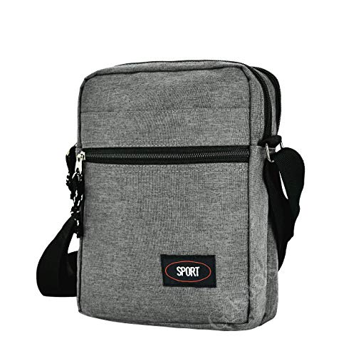 G.Kaos  Bolsa Hombre Correa Ajustable Tela Técnico Moderno GK-A001-Grey