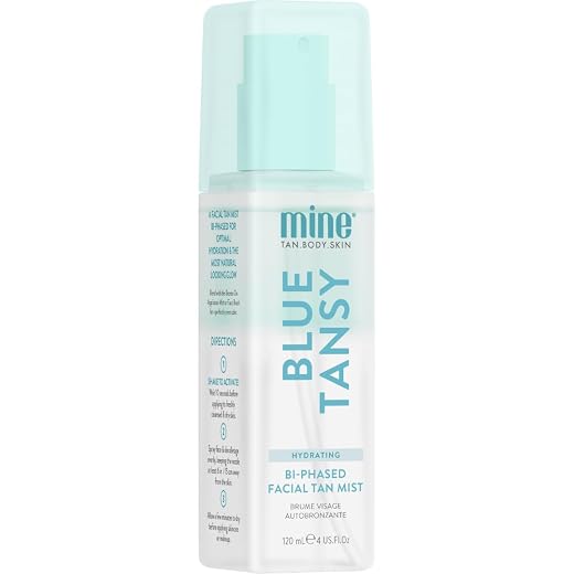 Minetan Rose Face Tan Mist | Clear Facial Self Tanning Spray | Gradual Daily Sunless Tanner, Infused | Soothing Rose Water & Vitamin C, Hydrating, Golden Glow Skin Finish | 3.38 Fl Oz