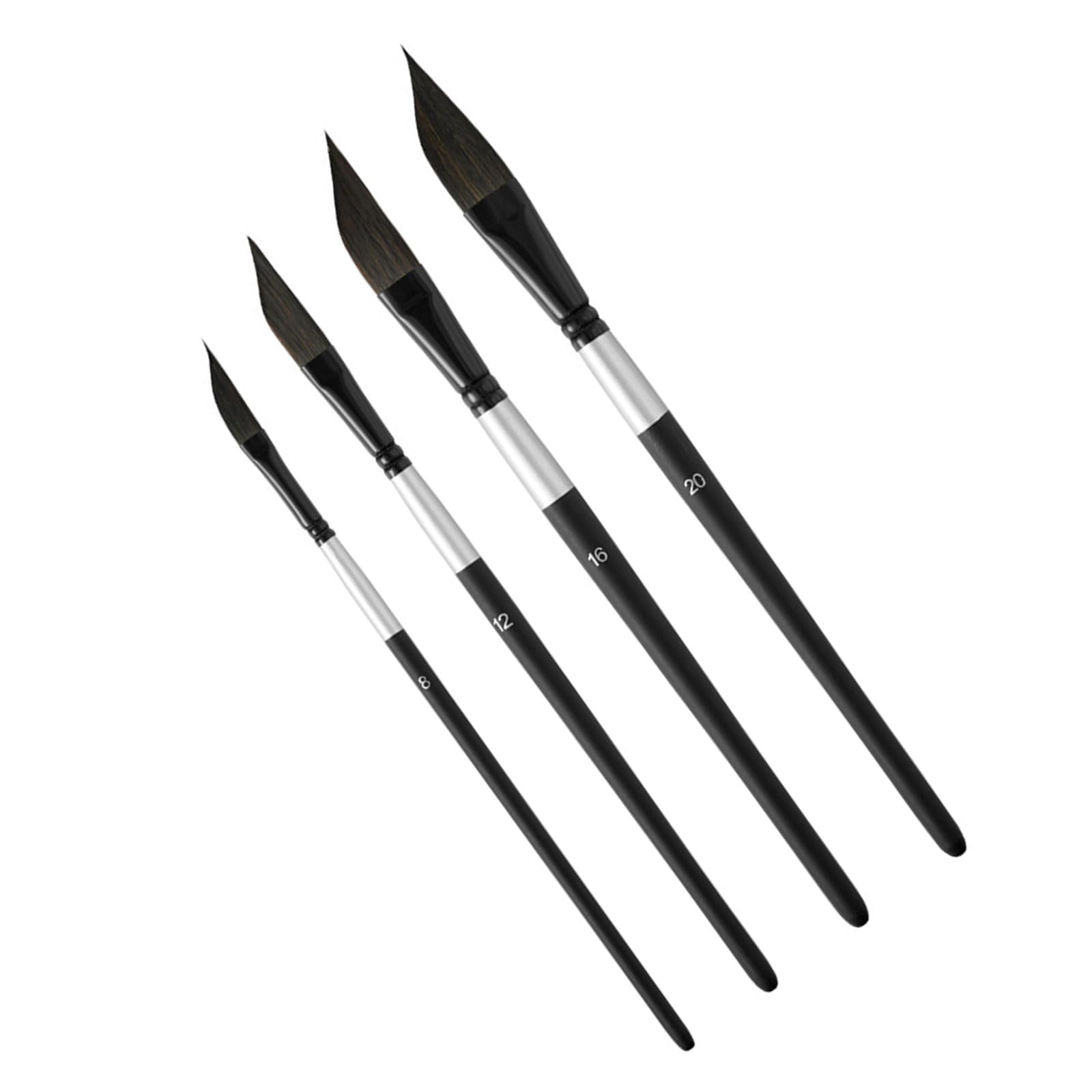 XuQiZZpp 4Pcs Wooden Handle Liner Brush Nylon Bristles Paint Brushes Artist Painting Tool For Sketching And Art Illustrations
