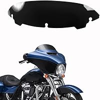 Vista 13 de WYNMOTO Parabrisas Pantalla Divisor de Viento de Humo Ondulado de 10.5" Compatible con Harley Davidson Touring Street Glide Electra Glide 2014-2024