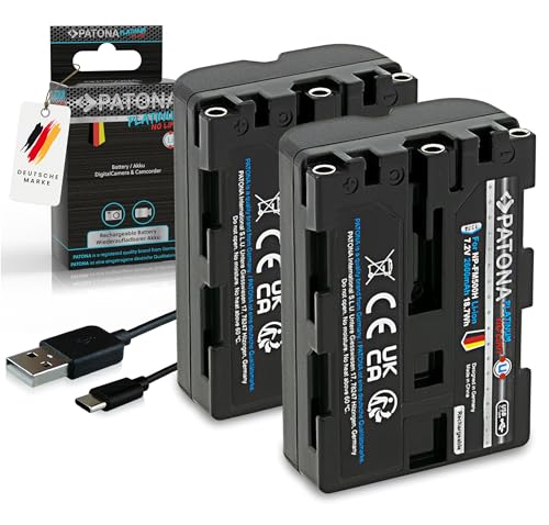 COMPATIBILITÀ: sostituisce la batteria originale NP-FM500H e funziona con Sony Alpha DSLR e altro (elenco completo nella descrizione).