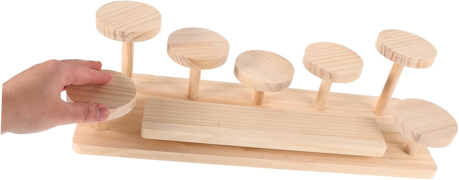 GALPADA Wooden Makeup Shelf Perfume Rack Display Organizer for Dresser Skincare Cosmetics