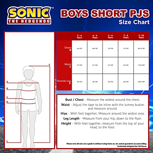 Sonic The Hedgehog Pigiama per Ragazzi, Pigiama