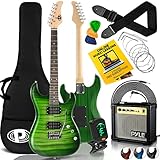 Pyle Electric Guitar and Amp Kit - Full Size Instrument w/Humbucker Pickups Bundle Beginner Starter...