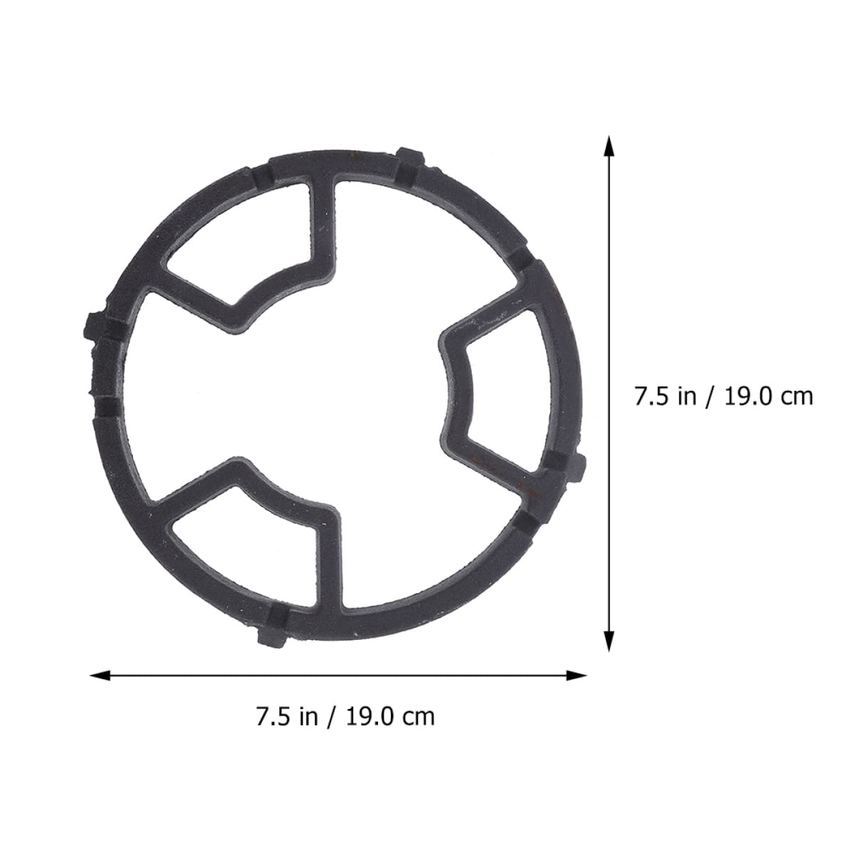 VALICLUD 2piezas Rejilla Para Ollas De Cocina De Gas Anillo Para Wok De Hierro Fundido Soporte Para Estufa De Cocina Para Wok Vitrocerámica Accesorio Para Estufa De Para Uso De Gas