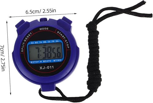 Miniatura 2 de Cronómetro digital silencioso con temporizador deportivo con pantalla grande, diseño compacto y ligero para natación, correr, fitness, operación