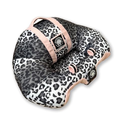 Image of The Original Hugaboo Infant Sitting Chair | 2nd Edition | Pink Snow Leopard