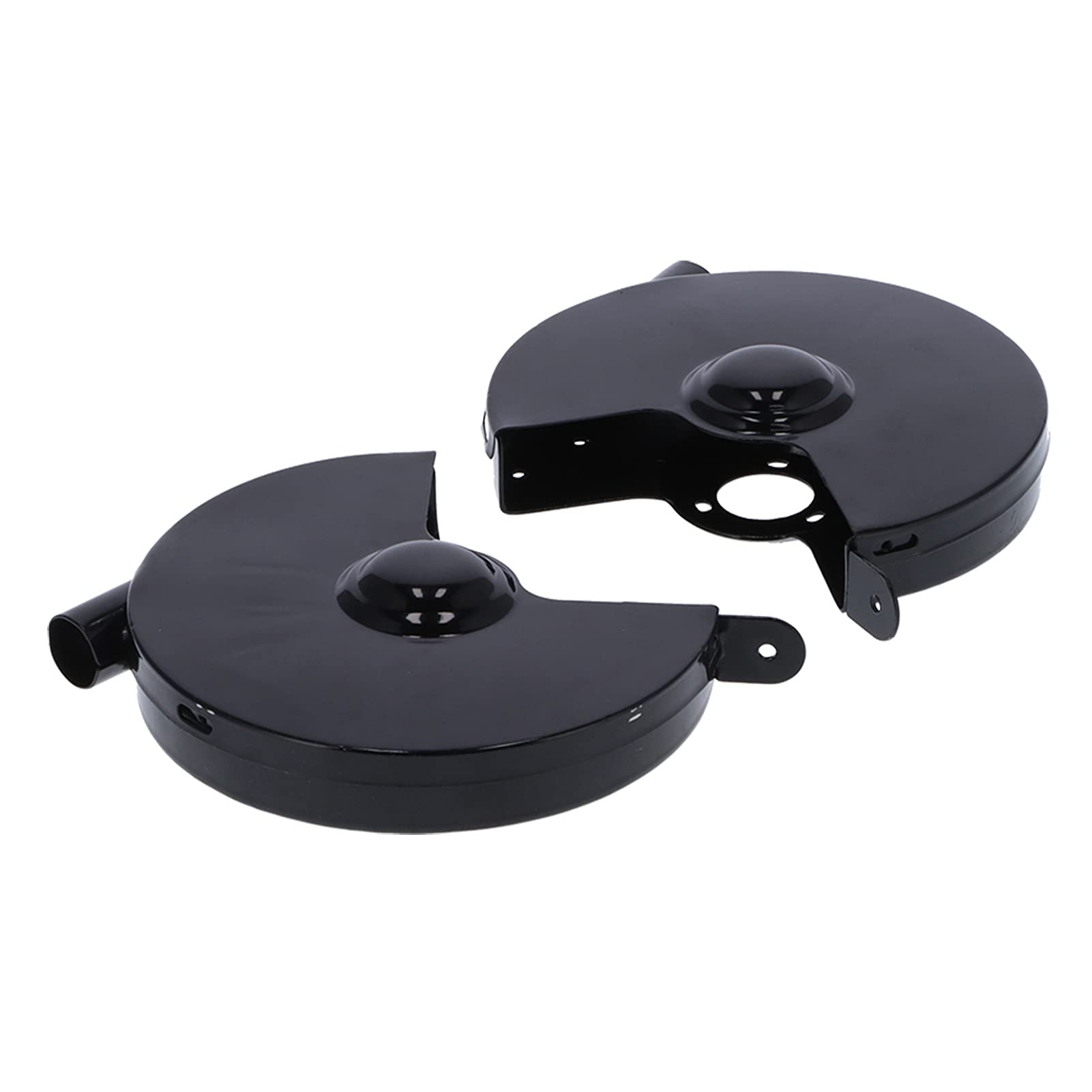 Protezione e protezione per mola in acciaio ad alta velocità nero con finitura in plastica spray per set di ricambio per smerigliatrice, comprensivo di 6 viti di montaggio, 2