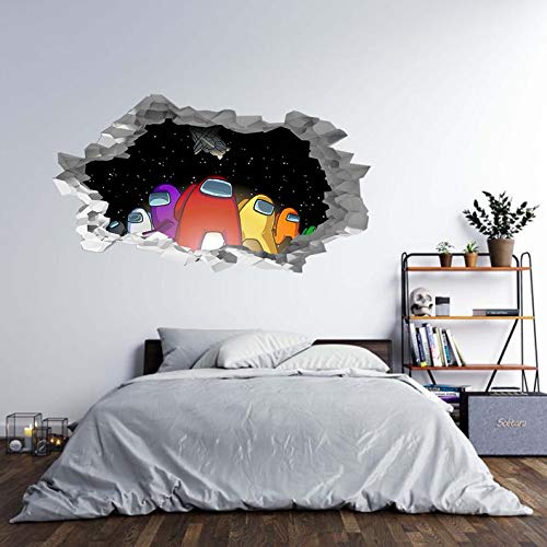 NOA 3D Wall Stickers, DIY Vinyl Decal Home Decor Wall Art Decoration for Living Room Bedroom Hot Game Among USS Sticker