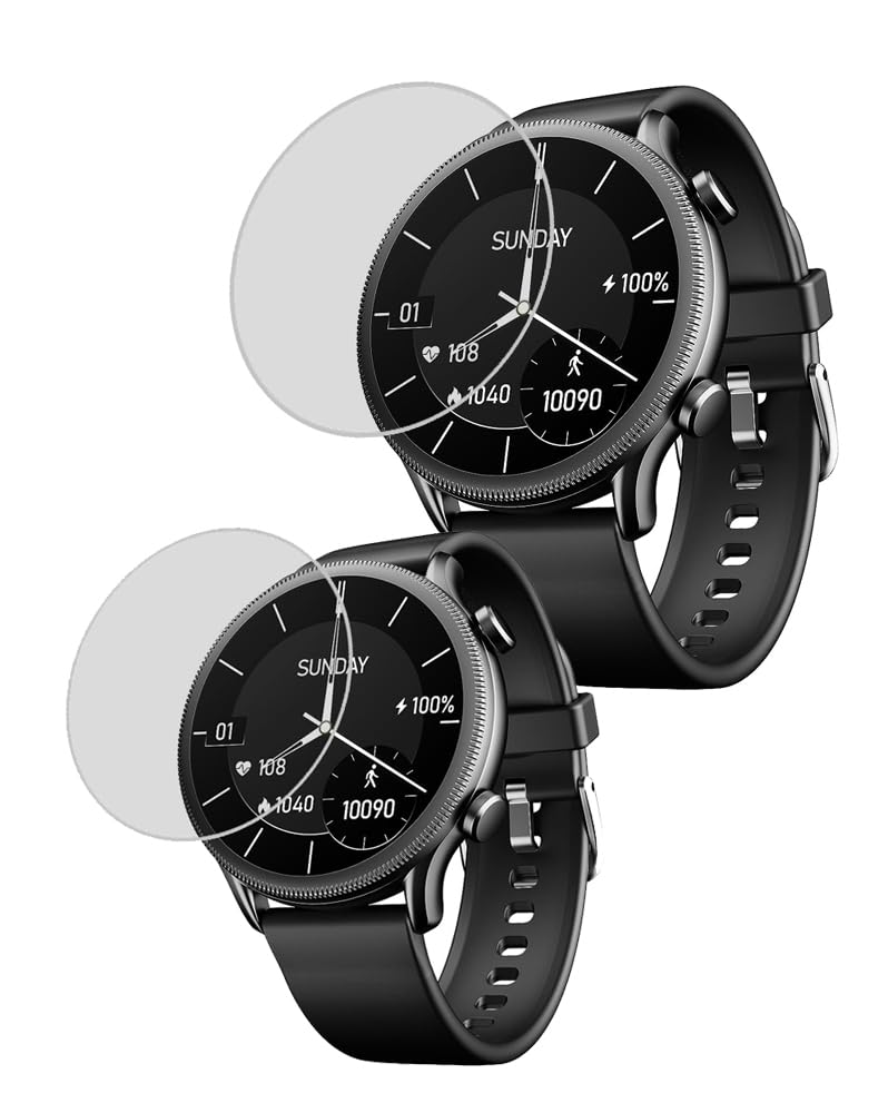 JANX screen protector for boAt Flash Plus with 1.39" HD Display Smart Watch (PACK OF 2)