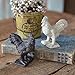 Colonial Tin Works Cast Iron Rustic Brown Rooster Figurine, 3.5-inch Height, Tabletop Decoration