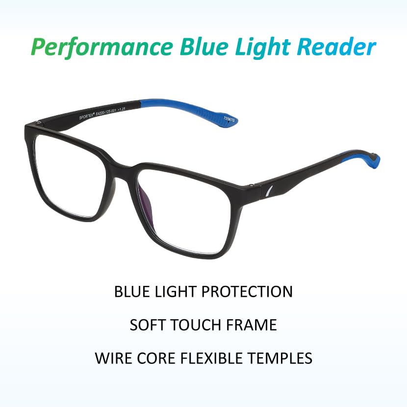 Image of SAV Men's Sportex E4220 Blue Light Reading Glasses