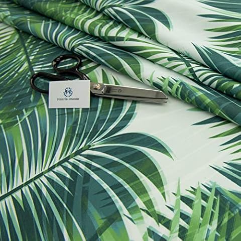 Haaris Imaan Tropical Collection Printed Water Resistant Upholstery Fabric 1 Metre, Vahinee Cover