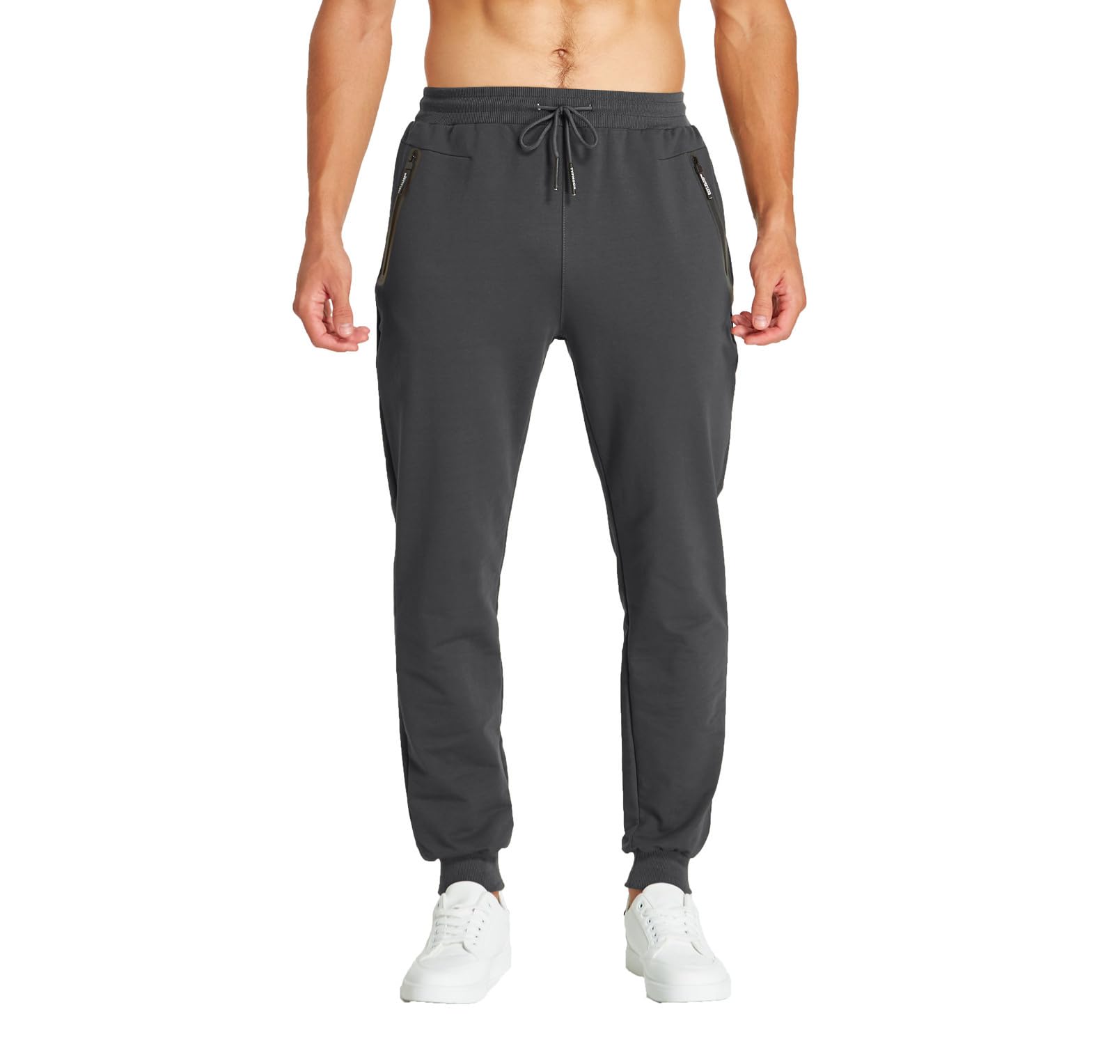 Tansozer Sport korte broek heren shorts katoen met ritssluiting zakken