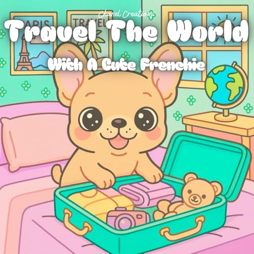 Travel the World with Mulder the French Bulldog: Kawaii Coloring ...