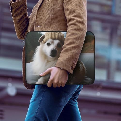 Funda para portátil 15 pulgadas diseño erizo y perro miniatura 6