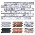 Commomy Faux Brick 3D Wall Panels - 12 pcs of 22.8" x 11.8" - Thin & UrltraLight PVC Peel and Stick Tile Brick Textured Printable for Kitchen, Bedroom,Living Room,TV Background,RV?Covers 22.48 sq.ft?