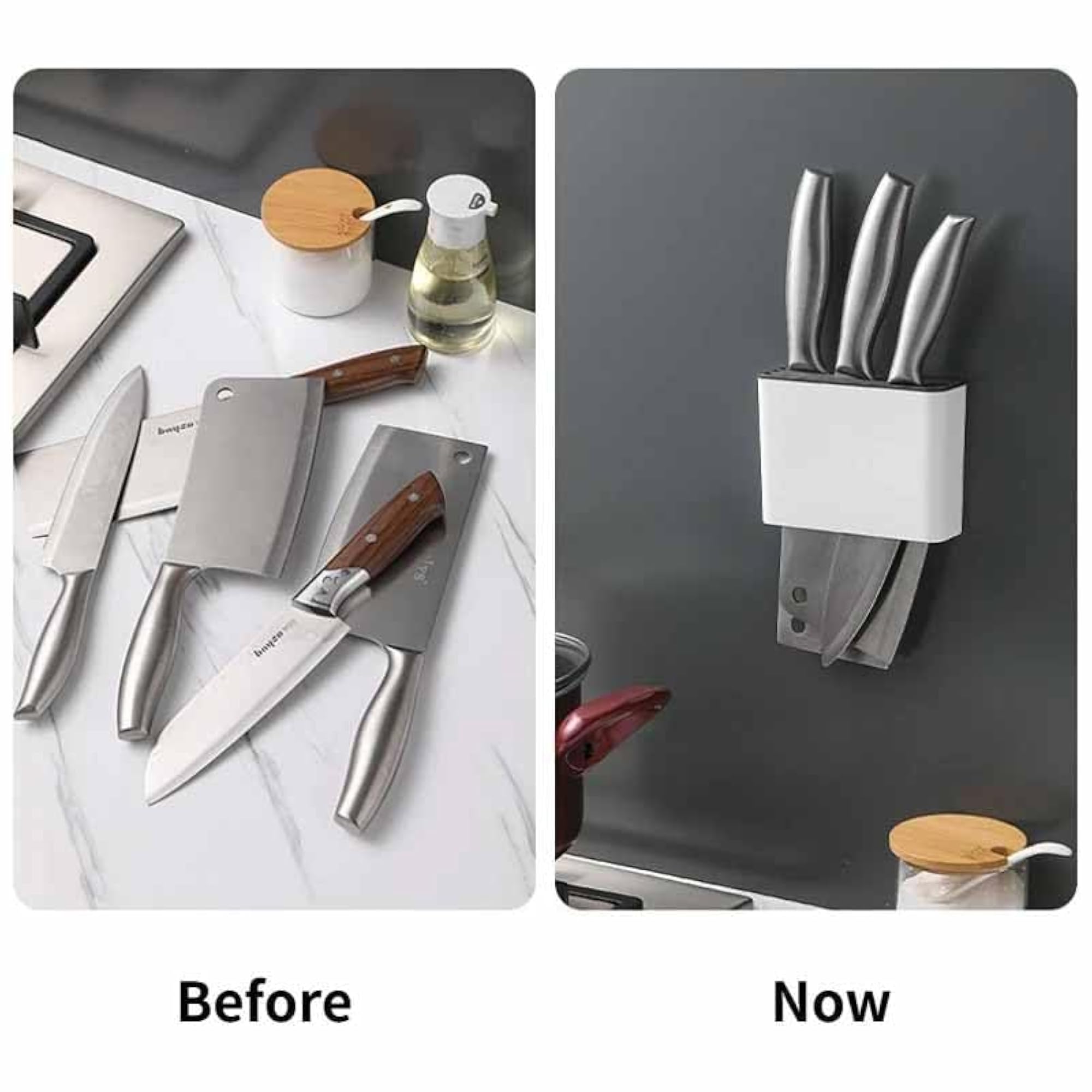 Wall Mounted Stainless Steel Magnetic Knife Strip Rack