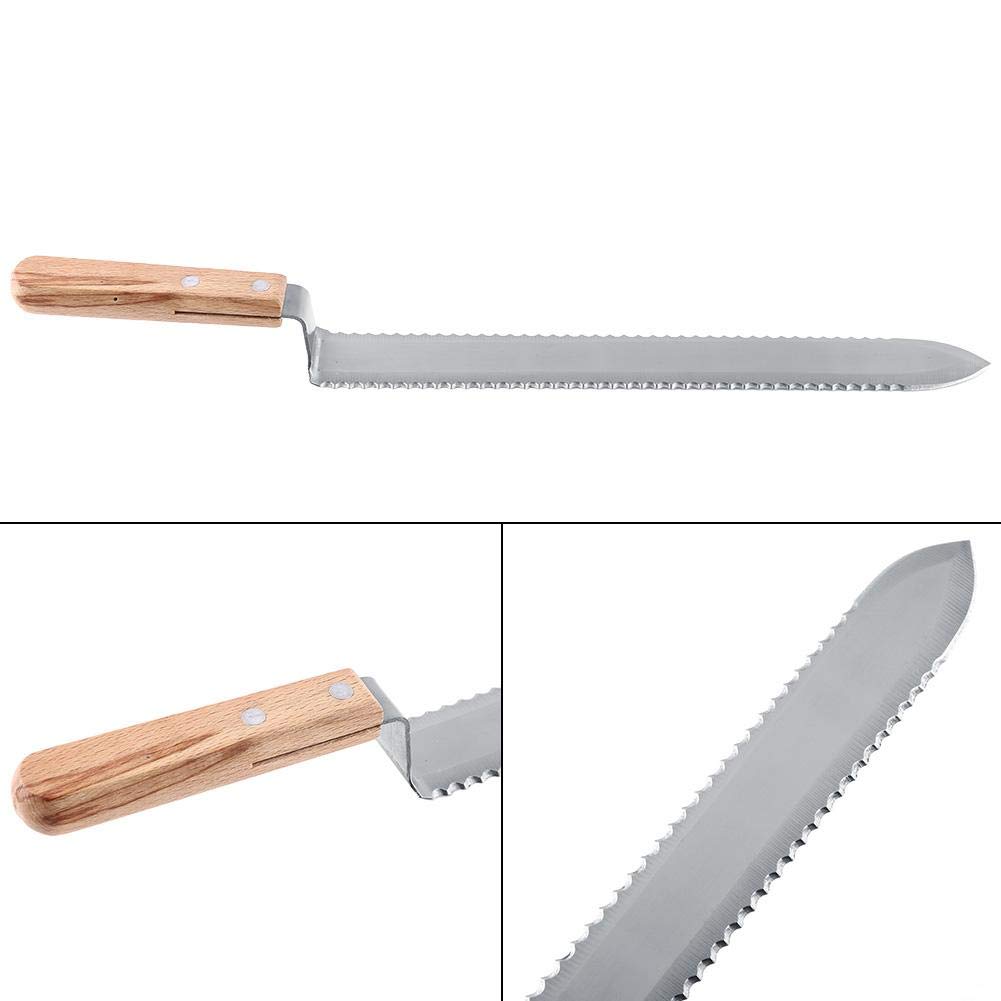 Extracteur de miel, lame dentelée 280mm lame dentelée, outil d'apiculture extracteur de couteau décapeur grattage miel bricolage