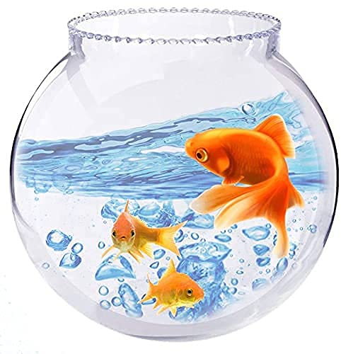 Shree Baake Bihari Ji Traders Crystal Clear Transparent Zig Zag Neck Bowl Aquarium,Fish Bowl,Glass Vase for Home/Office Decoration (8 inches) with Collar (B0BPYFXGM5) Amazon Price History, Amazon Price Tracker