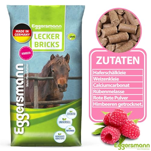 Eggersmann Lecker Bricks Himbeer für Pferde, 1-er Pack (1 x 25 kg)