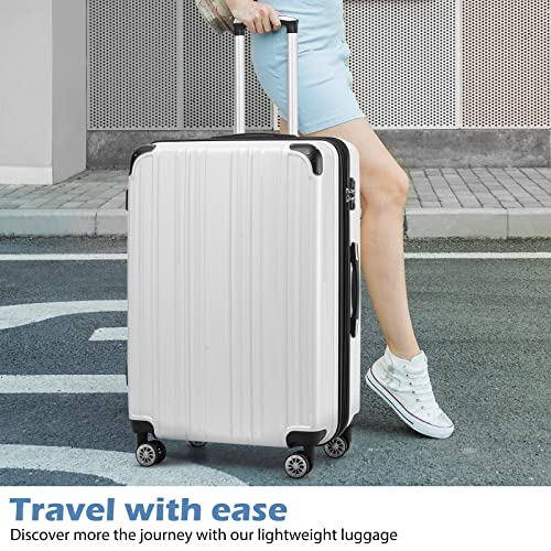 Coolife YD000072CAA Luggage Expandable 5 Piece Sets Pc+Abs Spinner Suitcase 20 Inch 24 Inch 28 Inch thumb #5
