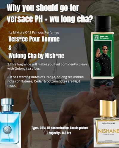 Image of TOXICMALE Versac PH + Wu long cha | long lasting men's perfume in summer for daily use | perfumes for men | Gift for him | TMA09|50 ml perfume | TM Perfume House