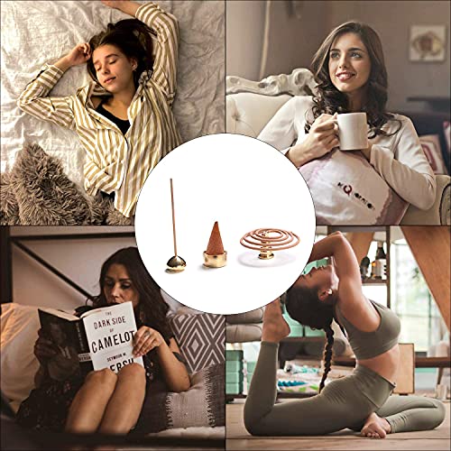 Abxlniu 3 IN 1-XC-BRASS Incense Holder 3 Styles thumb #5