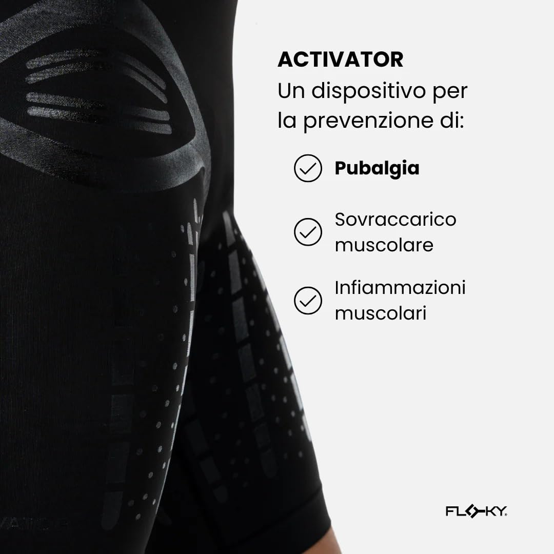 FLOKY Pantaloncino BIOMECCANICO ACTIVATOR Nero