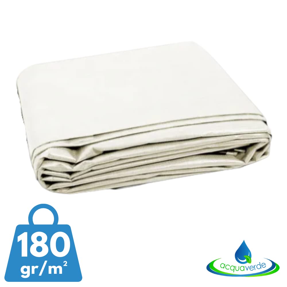Telo di Copertura, Ricambio per Gazebo cm. 300x300, Top in Poliestere 180 grammi/mq Idrorepellente con Bordi Rinforzati e Airvent, Bianco
