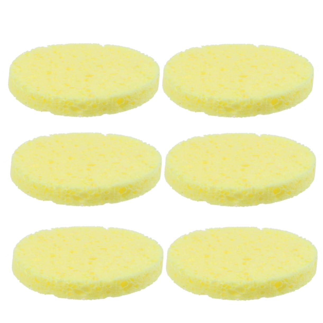 Healvian 36pezzi Spugne Naturali Spesse Per Lavaggio Viso Puff Cosmetico Per Pulizia e Rimozione Makeup Strumenti Per La Della Confezione Con Sacchetto Trasparente Opp