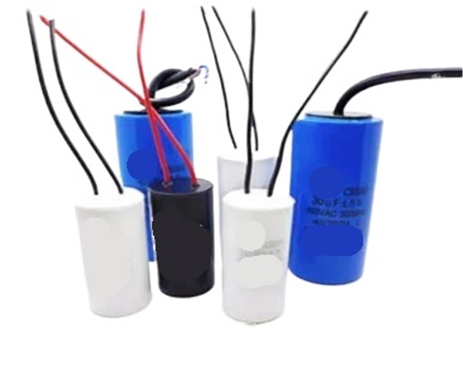 1 condensador de arranque motor 450 V, 3 µF, 4 µF, 5 µF, 6 µF, 8 µF, 10 µF, 12 µF, 15 µF, 18 µF, 20 µF, 25 µF, 30 µF, 35 µF, 40 µF, 45 µF, 50 µF, terminales planas CBB60, 450V CA (18UF 450V)
