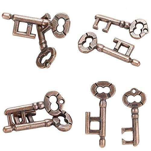 Oulensy Alliage Porte-clés Casse-têtes Jeu Enfants Adultes Drôle Intelligent Soulager Jouets Stress Test Développer Cerveau QI Thinking