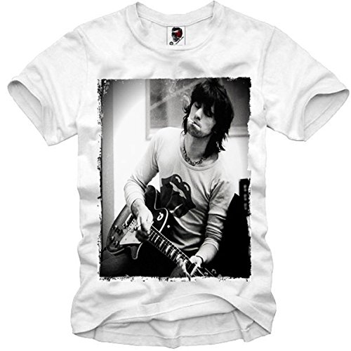 E1syndicate t-shirt keith richards stones nero
