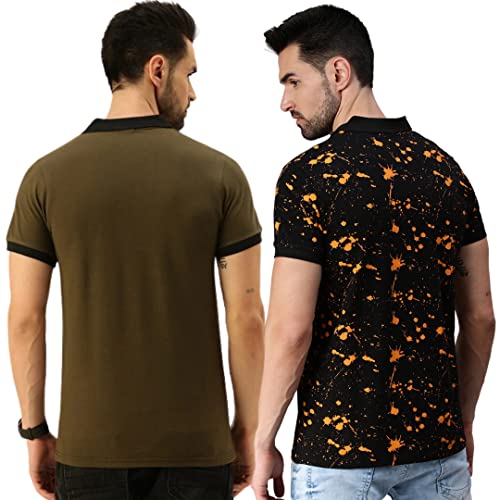 Image of Veirdo Men's Cotton Solid Classic Fit T-Shirt