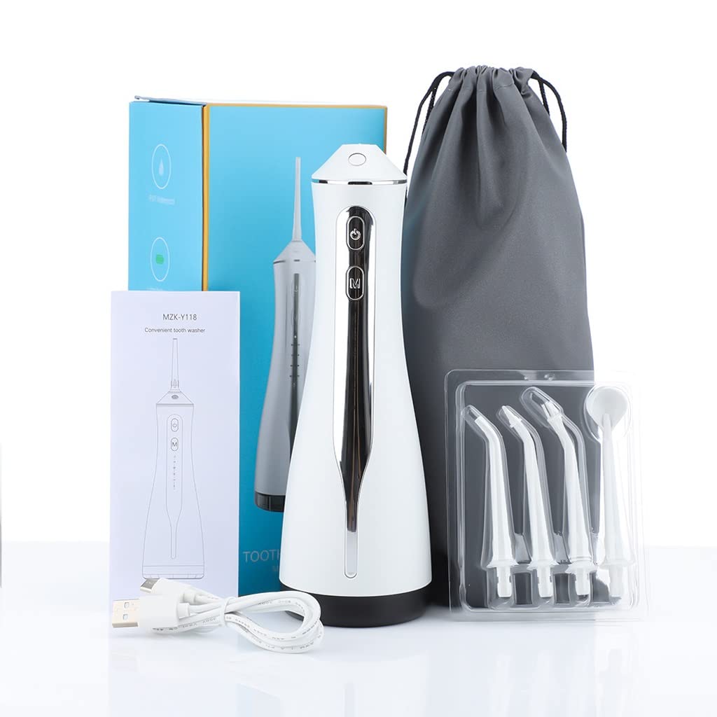 Kanduo JSY Irrigador Bucal Limpiador de Dientes inalámbrico con Hilo Dental de Agua, irrigador bucal Dental portátil for el Cuidado de los Dientes, Uso doméstico y Viajes Eléctrico Portátil