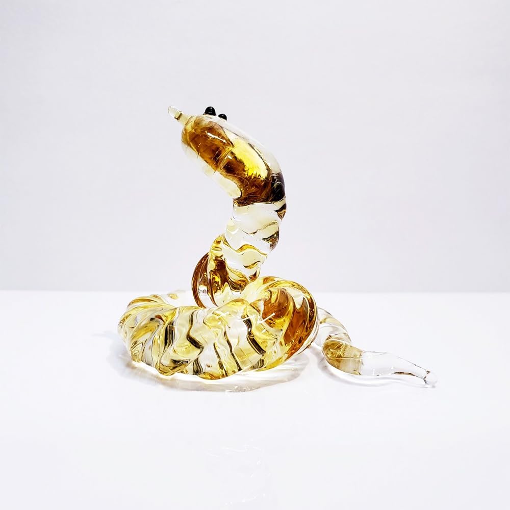 Amazon.co.jp: 干支 置物 巳 ヘビ ガラス 蛇の置物 巳年 クリスタル