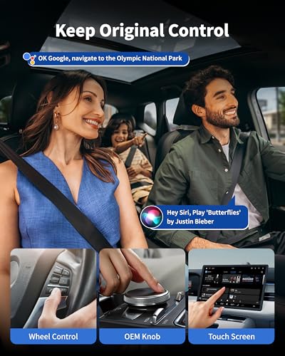 Image of Magic Box Wireless CarPlay Adapter, Upgraded CarPlay & Android Auto, Support USB Offline Media Strea*ming, Plug & Play, Watch YouTube On Car, Magic Box for Factory Wired Car Play
