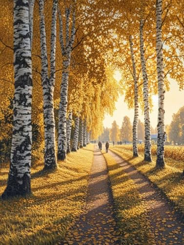 Diamond Painting Feuilles Géant 70x95cm | Kit Broderie Diamant 5D