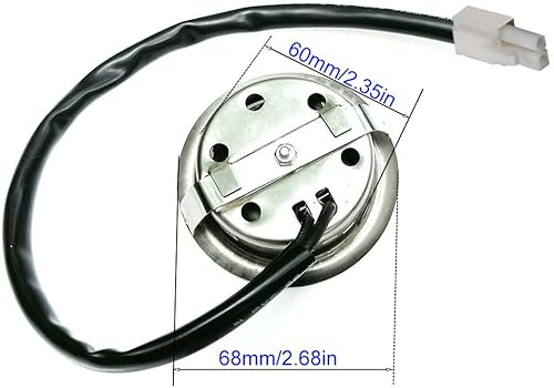 Miniatura 3 de LIDESENMO Paquete de 2 bombillas halógenas de 20 W, 12 V CA, 2.677 in, campana extractora de humo para armario de cocina, estante de escape de humo,