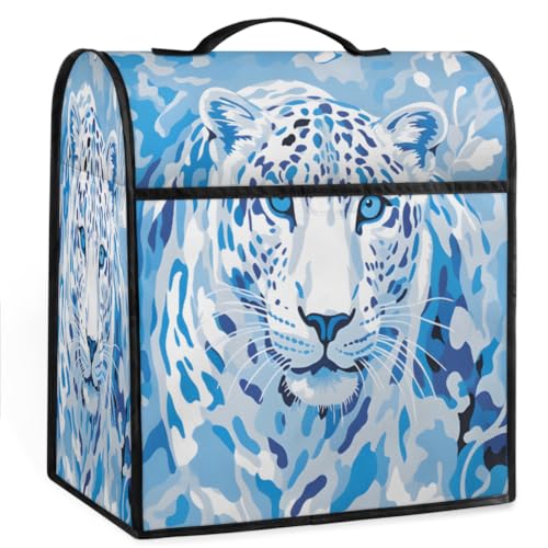 Coffee Maker Cover Abstract Leopard Theme Kitchen Appliance Covers Small Appliance Covers Blender Cover Juicer Cover Dust Covers for Kitchen Appliances with Top Handle and Pockets,Washable,C224