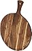 Mountain Woods Brown Large Acacia Wood Pizza Peel/Cutting Board/Serving Tray - 21.25"