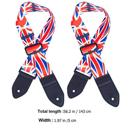 Vaguelly 2 Pièces Drapeau De L’union Sangle De Guitare Réglable Ceinture De Guitare Impression Ceintures De Guitare… - Les Beatles, Paul McCartney, John Lennon, RIngo Starr, George Harrison Vaguelly 2 Pièces Drapeau De L'union Sangle De Guitare Réglable Ceinture De Guitare Impression Ceintures De Guitare… – Image 7