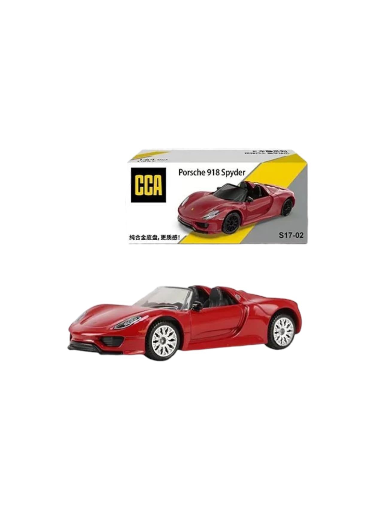 KIDS CORNER RETAIL CCA Porsche 918 Spyder Die-Cast Model Car, 1:61
