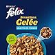 FELIX | Sensations | ausgewachsene Katze | Auswahl von Gelee-Fischen: mit Lachs, Sardine, Colin, Forelle | Nassfutter 100% vollständig und ausgewogen | Frischebeutel | 6 Stück (12 x 85 g)